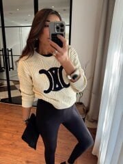 Ekstra yüksek bel soft kumaş katya tayt