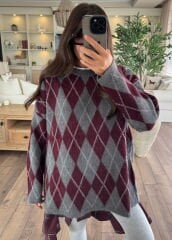 Baklava desen salaş kazak