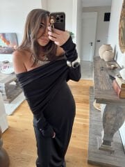 Jarse düşük omuz elbise