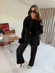 KÜRKLÜ TRİKO PANTOLON & HIRKA TAKIM