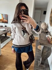 Teddy Armalı Yumoş Triko Bej