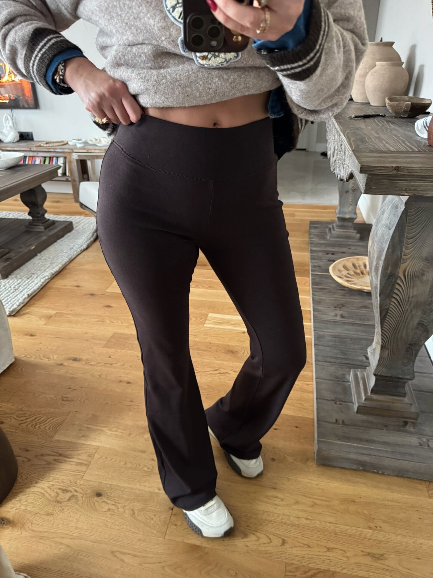 Kaşkorse tayt pantolon acı kahve