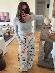 Mickey armalı salaş eşofman altı