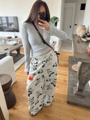 Mickey armalı salaş eşofman altı