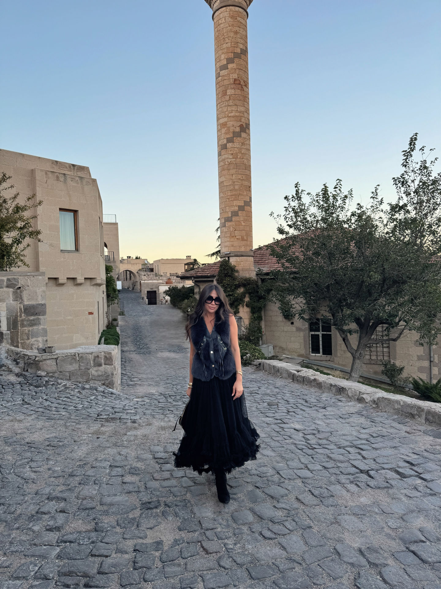 İthal kürklü füme yelek