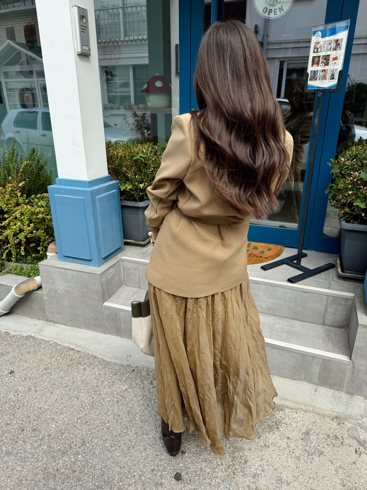 Kırışık formlu etek