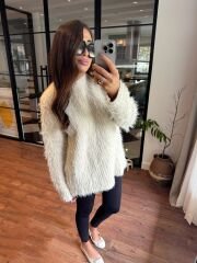 Taş renk sakallı uzun triko