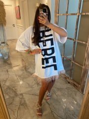 Otrişli oversize elbise