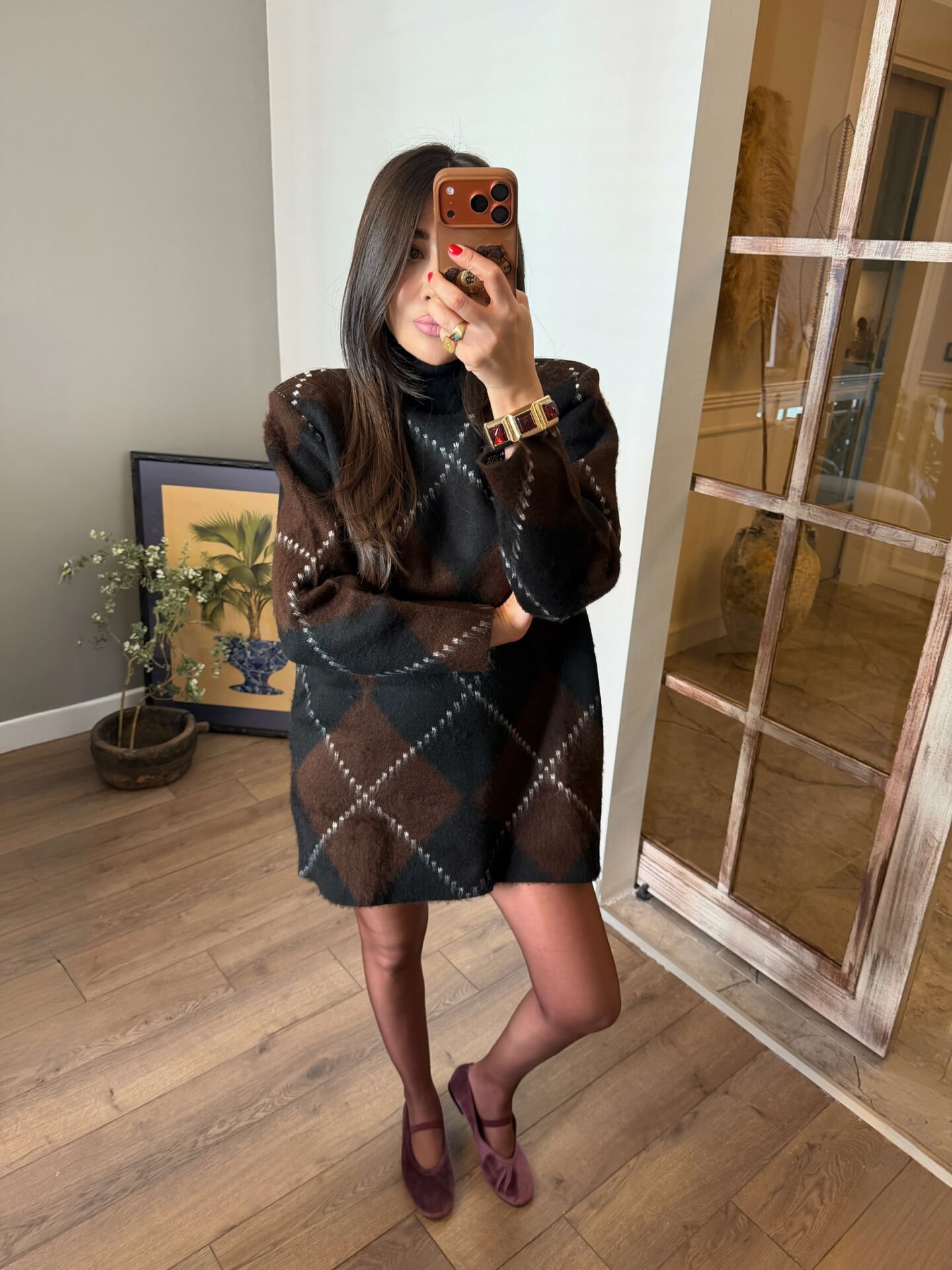 Vatkalı Triko Elbise