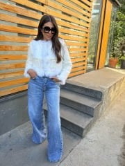 İthal, otriş ve payet geçişli, içi puffer dolgu ceket
