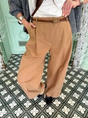 ZRA Camel Kanvas Pantolon