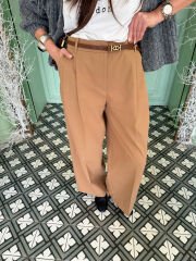 ZRA Camel Kanvas Pantolon