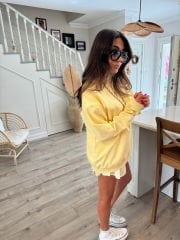 Limon sarı unisex sweat