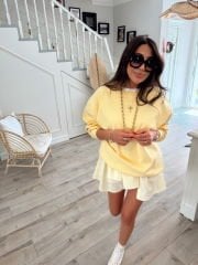 Limon sarı unisex sweat