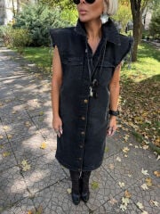 ZARA VATKALI KOT ELBİSE