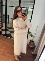 ZRA yünlü triko elbise