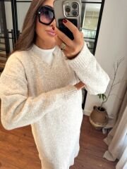 ZRA yünlü triko elbise