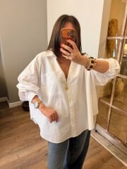 Oversize Poplin Gömlek