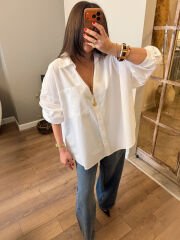 Oversize Poplin Gömlek