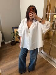 Oversize Poplin Gömlek