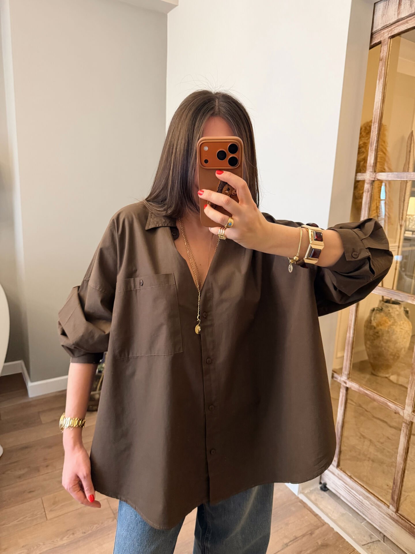 Oversize Poplin Gömlek