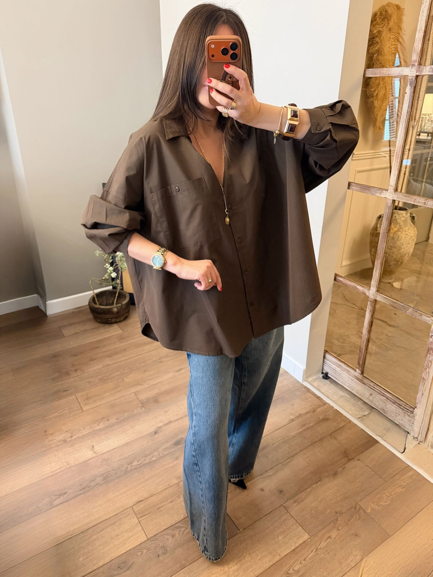 Oversize Poplin Gömlek