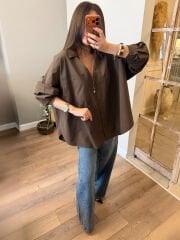 Oversize Poplin Gömlek