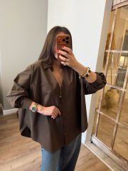 Oversize Poplin Gömlek