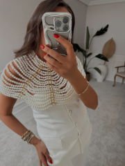 İthal incili omuz ve boyun aksesuarı