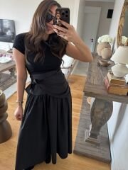 Şal detay poplin closh etek