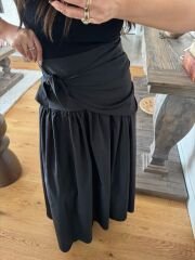 Şal detay poplin closh etek