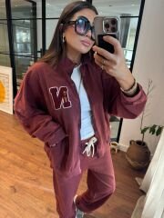 New York Bordo Armalı Takım