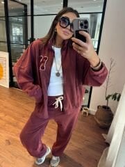 New York Bordo Armalı Takım