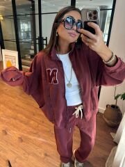 New York Bordo Armalı Takım