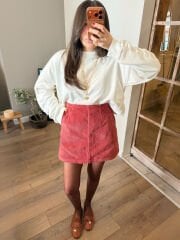 Gülkurusu Kadife Etek