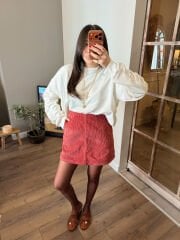 Gülkurusu Kadife Etek