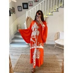 İspanyol kol pamuklu elbise