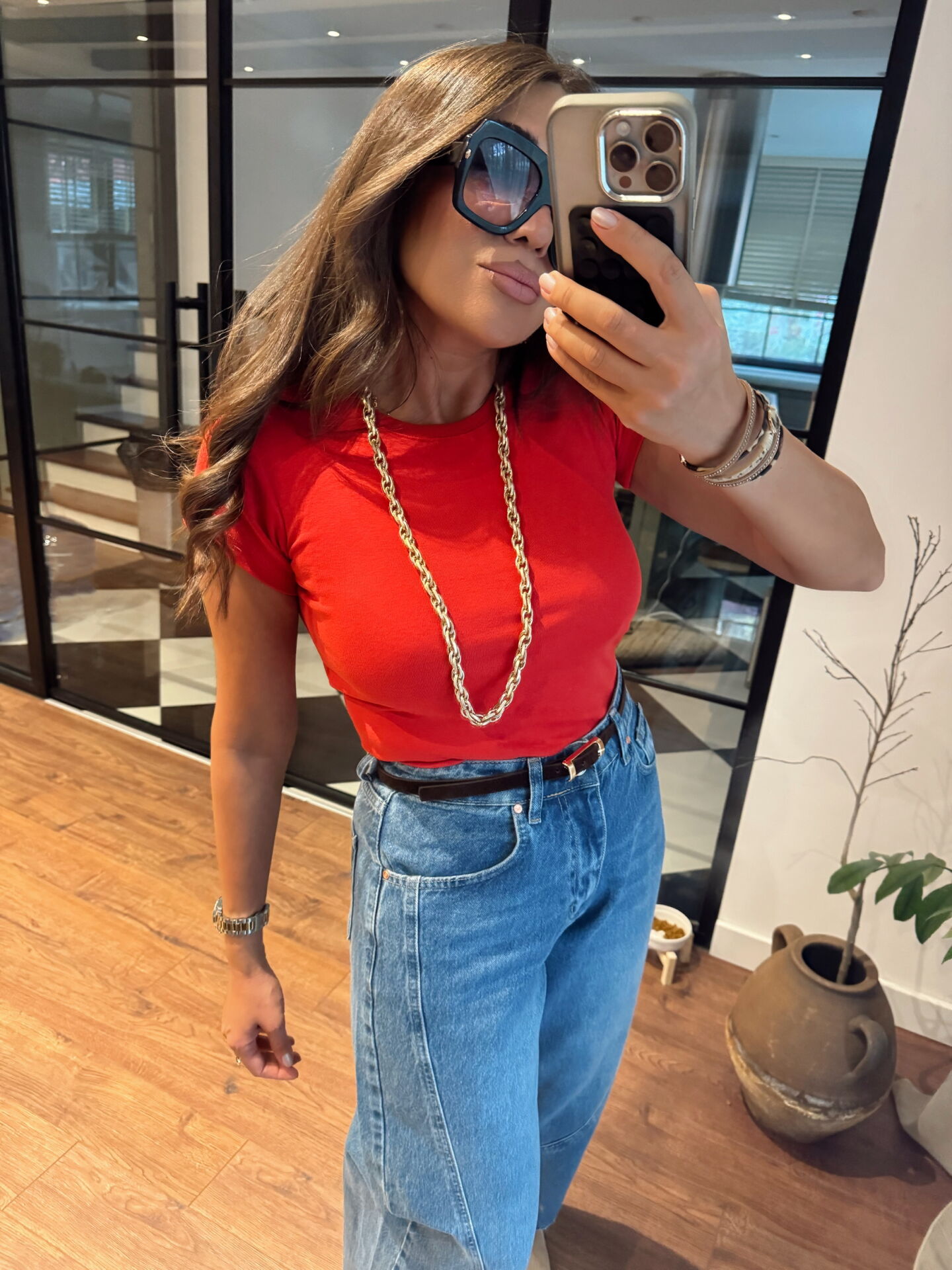 Pamuklu bisiklet yaka basic narçiçeği