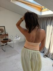 Kaşkorse Sırt Dekolte Body