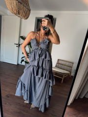 Fırfırlı Gofre Elbise