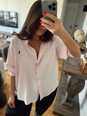 Polo Pamuklu Gömlek Soft Pembe