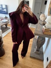 Özel Üretim Vatkalı Takım Bordo