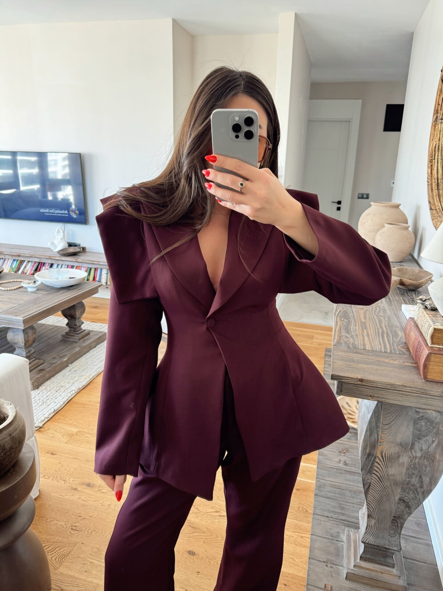 Özel Üretim Vatkalı Takım Bordo