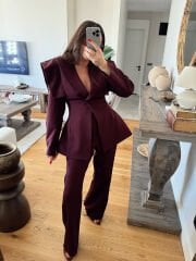 Özel Üretim Vatkalı Takım Bordo