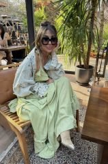 İthal Taşlı ve Zımbalı Bolero Kot Ceket