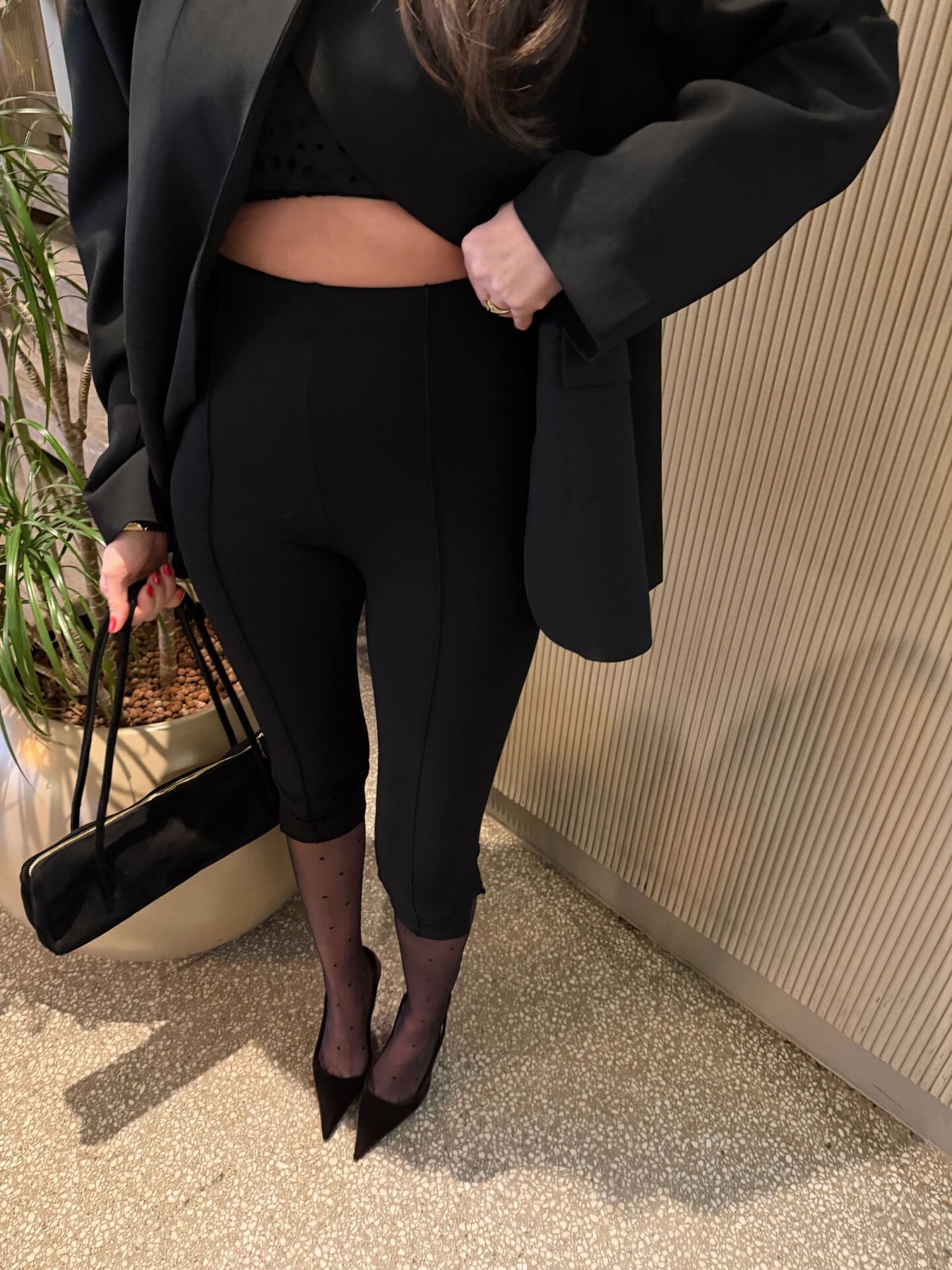 Toparlayıcı Kapri Tayt Pantolon