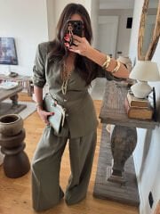 Vatkalı Belden Kuşaklı Modal Takım