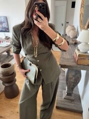 Vatkalı Belden Kuşaklı Modal Takım