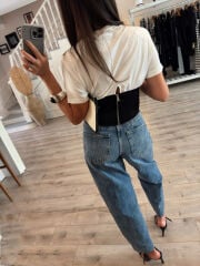 Komisol Detaylı Basic Tshirt