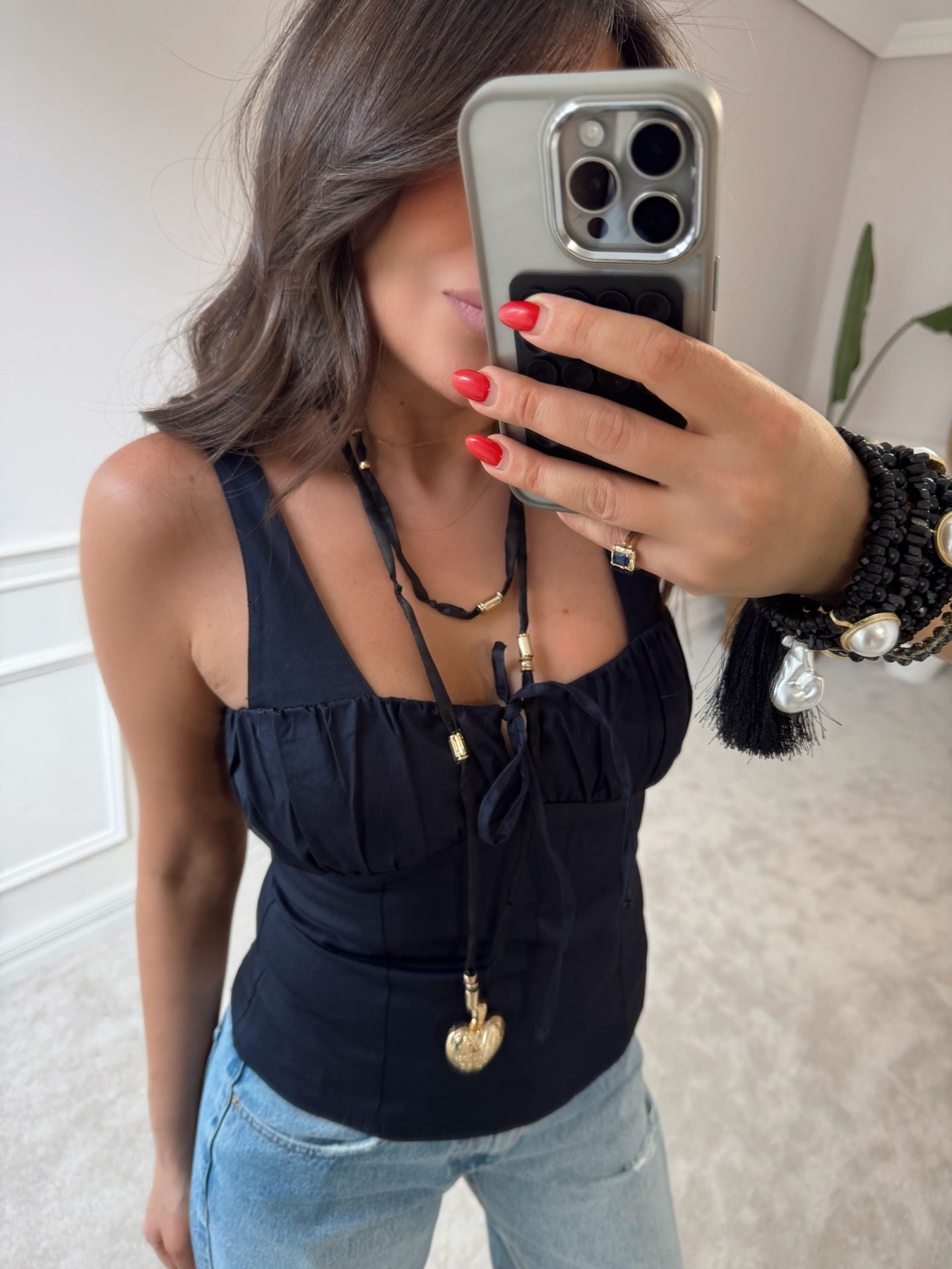 Büzgülü poplin bluz